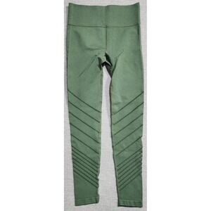 Phat Buddha Seamless Ribbed Leggings Olive Green M/L Workout yoga pilates